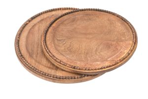 סט מגשים עץ עגול ספיישל