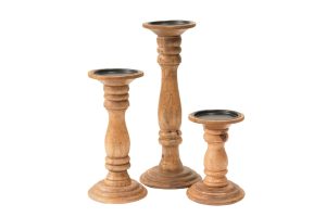 סט פמוטים עץ שלישיה אוליבר