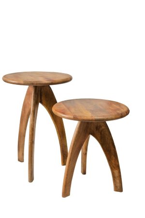 סט שולחנות זוגי עץ אדוארד