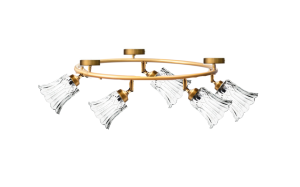 חישוק צמוד תקרה + זכוכיות 710