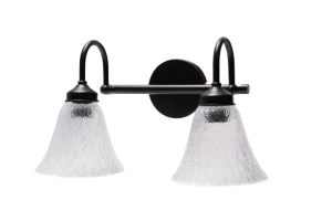 זרוע כפולה ניו קשת שחורה + זכוכית 789