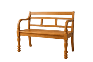 ספסל עץ וינטג' זוגי