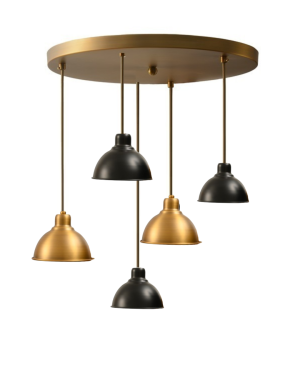 צלחת נחושת+ 5 כובעי מתכת