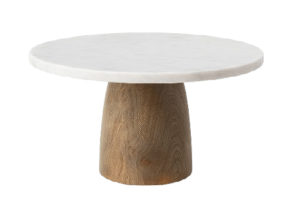 מעמד רגל עץ+שיש גדול