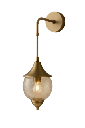 זרוע פליז נחושת ברוז' כבל+ זכוכית 245