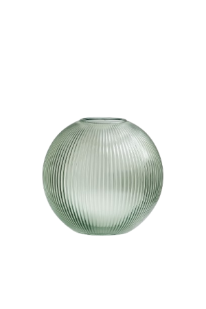 מנורת זכוכית ירוקה פסים