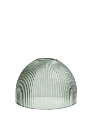 מנורת זכוכית ירוקה פסים