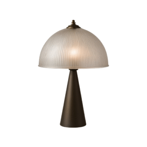 מנורת שולחן מתכת+ זכוכית 800