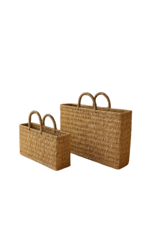 סט סל קש מלבני