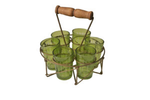 מעמד כוסות עגול נחושת