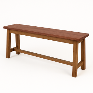 ספסל עץ רטרו טבעי