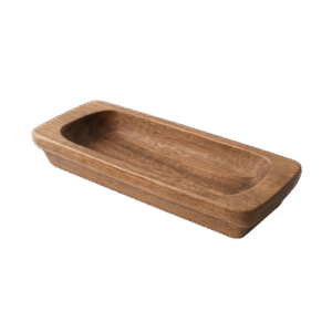 מגש עץ מלבני גבוה קטן