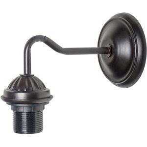 זרוע קיר ישרה שחור