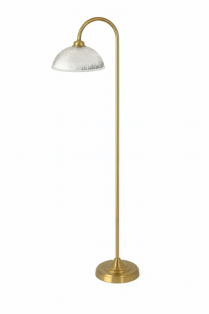 מנורה עומדת קשת נחושת+ זכוכית 800