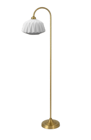 מנורה עומדת קשת נחושת+ זכוכית 901