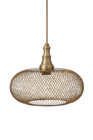 מנורת ברזל רשת עגולה