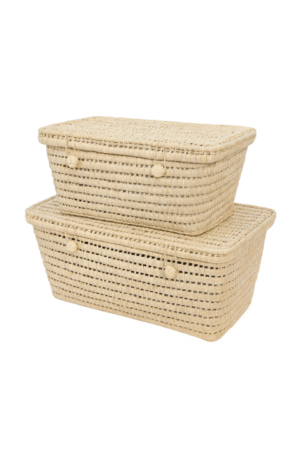 סט ארגזי אכסון קש זוגי