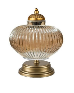 מנורת שולחן דגרי+זכוכית 139