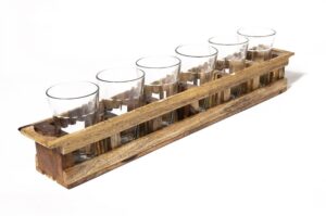 מעמד כוסות עץ פז