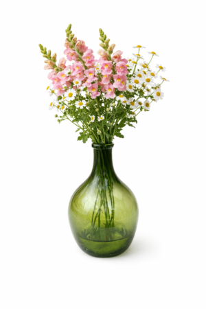 אגרטל זכוכית ירוק קטן