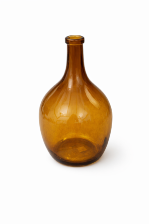 אגרטל זכוכית אמבר גדול