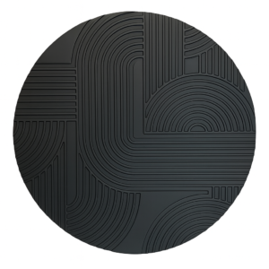 תמונה עגולה שחורה סטריפס