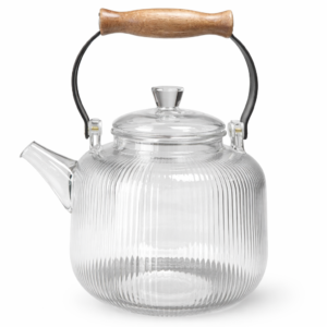 קומקום זכוכית פסים