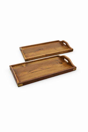 סט מגשים עץ זוגי קורנר