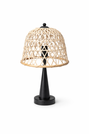 מנורה שולחנית קנדל עם אהיל קש