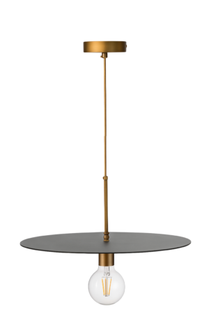 מנורת תליה זכוכית שחורה